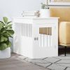 Dog Crate Furniture White 21.7"x31.5"x26.8" Engineered Wood