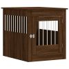 Dog Crate Furniture Brown Oak 25.4"x31.5"x28" Engineered Wood